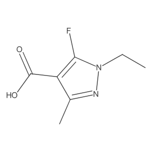 1-Ethyl-5-fluoro-3-methyl-1H-pyrazole-4-carboxylic acid Structure