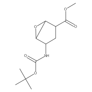 Methyl 4-{[(tert-butoxy)carbonyl]amino}-6-oxabicyclo[3.1.0]hexane-2-carboxylate结构式