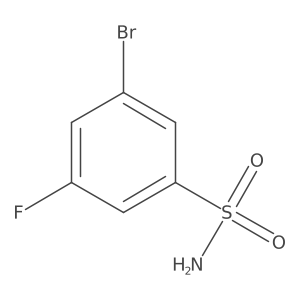 3-Bromo-5-fluorobenzenesulfonamide结构式