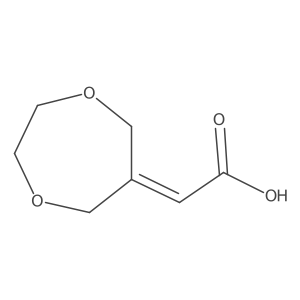 2-(1,4-Dioxepan-6-ylidene)acetic acid结构式