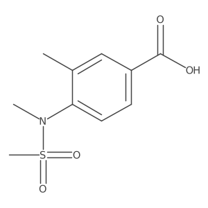 3-Methyl-4-[methyl(methylsulfonyl)amino]benzoic acid结构式
