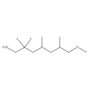 (3-Amino-2,2-difluoropropyl)(3-methoxy-2-methylpropyl)methylamine结构式