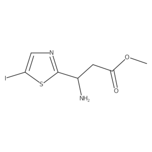 Methyl 3-amino-3-(5-iodo-1,3-thiazol-2-yl)propanoate Structure
