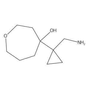 4-[1-(Aminomethyl)cyclopropyl]oxepan-4-ol Structure
