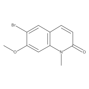 6-bromo-7-methoxy-1-methylquinolin-2(1H)-one结构式