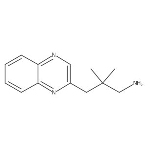 2,2-Dimethyl-3-(quinoxalin-2-yl)propan-1-amine Structure