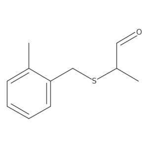 2-{[(2-Methylphenyl)methyl]sulfanyl}propanal Structure