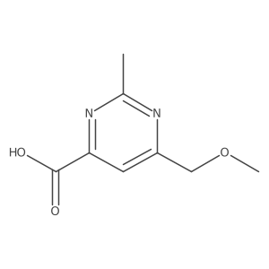 6-(Methoxymethyl)-2-methylpyrimidine-4-carboxylic acid结构式