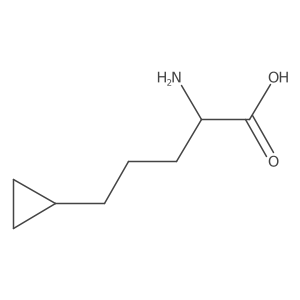 2-Amino-5-cyclopropylpentanoic acid结构式