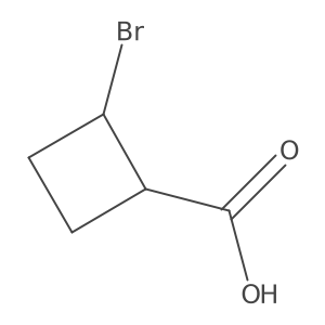(1R,2S)-rel-2-Bromo-cyclobutanecarboxylic Acid结构式