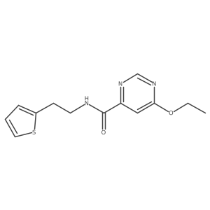 6-ethoxy-N-(2-(thiophen-2-yl)ethyl)pyrimidine-4-carboxamide Structure