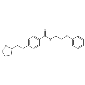 N-(2-phenoxyethyl)-6-((tetrahydrofuran-2-yl)methoxy)nicotinamide Structure