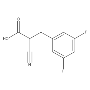 2-Cyano-3-(3,5-difluorophenyl)propionic Acid Structure