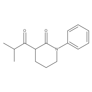 3-(2-Methylpropanoyl)-1-phenylpiperidin-2-one结构式