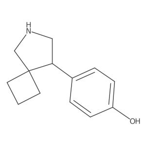 4-{6-Azaspiro[3.4]octan-8-yl}phenol结构式
