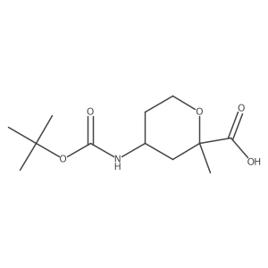 4-{[(Tert-butoxy)carbonyl]amino}-2-methyloxane-2-carboxylic acid Structure