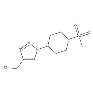 (1-(1-(methylsulfonyl)piperidin-4-yl)-1H-1,2,3-triazol-4-yl)methanol Structure