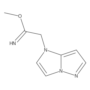 methyl 2-(1H-imidazo[1,2-b]pyrazol-1-yl)acetimidate结构式