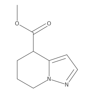 methyl 4H,5H,6H,7H-pyrazolo[1,5-a]pyridine-4-carboxylate结构式