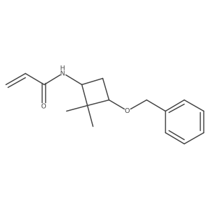 N-(2,2-Dimethyl-3-phenylmethoxycyclobutyl)prop-2-enamide Structure