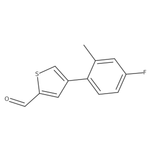 4-(4-Fluoro-2-methylphenyl)thiophene-2-carbaldehyde Structure