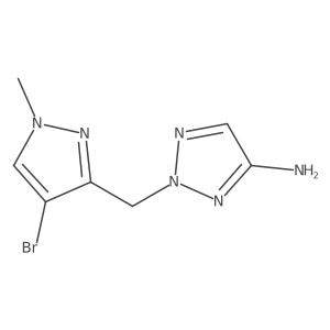 2-[(4-bromo-1-methyl-1H-pyrazol-3-yl)methyl]-2H-1,2,3-triazol-4-amine Structure