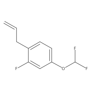 4-(Difluoromethoxy)-2-fluoro-1-(prop-2-en-1-yl)benzene Structure