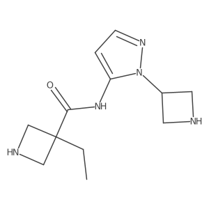 N-[1-(azetidin-3-yl)-1H-pyrazol-5-yl]-3-ethylazetidine-3-carboxamide Structure