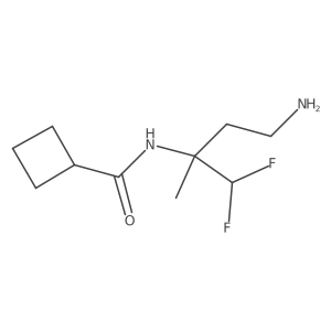 N-(4-amino-1,1-difluoro-2-methylbutan-2-yl)cyclobutanecarboxamide结构式