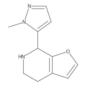 5-{4H,5H,6H,7H-furo[2,3-c]pyridin-7-yl}-1-methyl-1H-pyrazole Structure