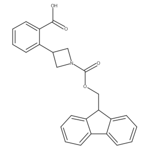 2-(1-{[(9H-fluoren-9-yl)methoxy]carbonyl}azetidin-3-yl)benzoic acid结构式