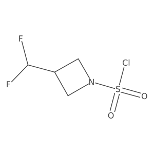 3-(Difluoromethyl)azetidine-1-sulfonyl chloride结构式