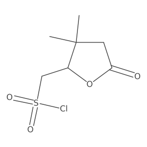 (3,3-Dimethyl-5-oxooxolan-2-yl)methanesulfonyl chloride结构式