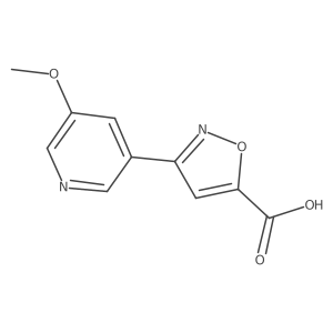 3-(5-Methoxypyridin-3-yl)-1,2-oxazole-5-carboxylic acid Structure