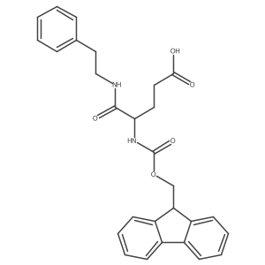 4-({[(9H-fluoren-9-yl)methoxy]carbonyl}amino)-4-[(2-phenylethyl)carbamoyl]butanoic acid Structure