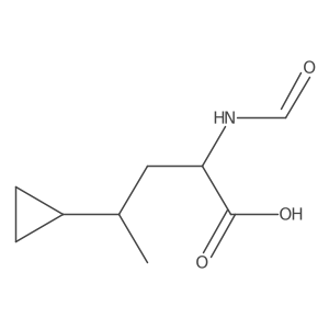 4-Cyclopropyl-2-formamidopentanoic acid结构式