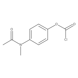 4-(N-methylacetamido)phenyl chloroformate Structure