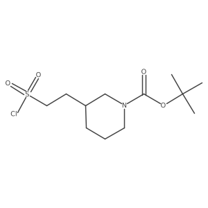 Tert-butyl 3-[2-(chlorosulfonyl)ethyl]piperidine-1-carboxylate Structure