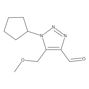 1-cyclopentyl-5-(methoxymethyl)-1H-1,2,3-triazole-4-carbaldehyde Structure