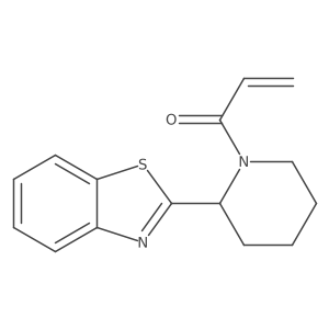 1-[2-(1,3-Benzothiazol-2-yl)piperidin-1-yl]prop-2-en-1-one结构式