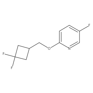 2-[(3,3-Difluorocyclobutyl)methoxy]-5-fluoropyridine结构式