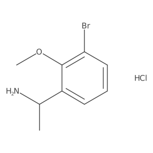 1-(3-Bromo-2-methoxyphenyl)ethanamine hydrochloride结构式