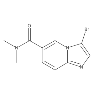3-Bromo-N,N-dimethylimidazo[1,2-a]pyridine-6-carboxamide结构式