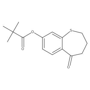 5-Oxo-2,3,4,5-tetrahydrobenzo[b]thiepin-8-yl pivalate Structure
