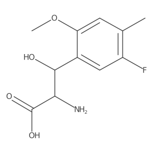 2-Amino-3-(5-fluoro-2-methoxy-4-methylphenyl)-3-hydroxypropanoic acid Structure