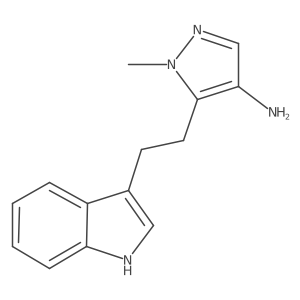 5-[2-(1H-indol-3-yl)ethyl]-1-methyl-1H-pyrazol-4-amine Structure