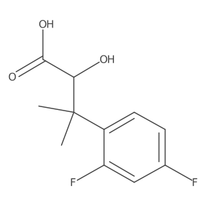 3-(2,4-Difluorophenyl)-2-hydroxy-3-methylbutanoic acid Structure