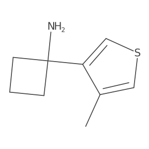 1-(4-Methylthiophen-3-yl)cyclobutan-1-amine Structure