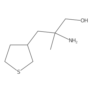 2-Amino-2-methyl-3-(thiolan-3-yl)propan-1-ol结构式