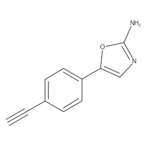 5-(4-Ethynylphenyl)-1,3-oxazol-2-amine结构式